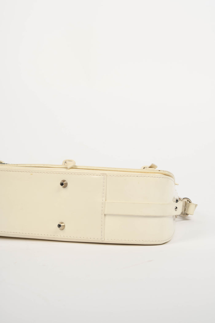 SUPER RARE 2000s Christian Dior Galliano White Bondage Shoulder Bag