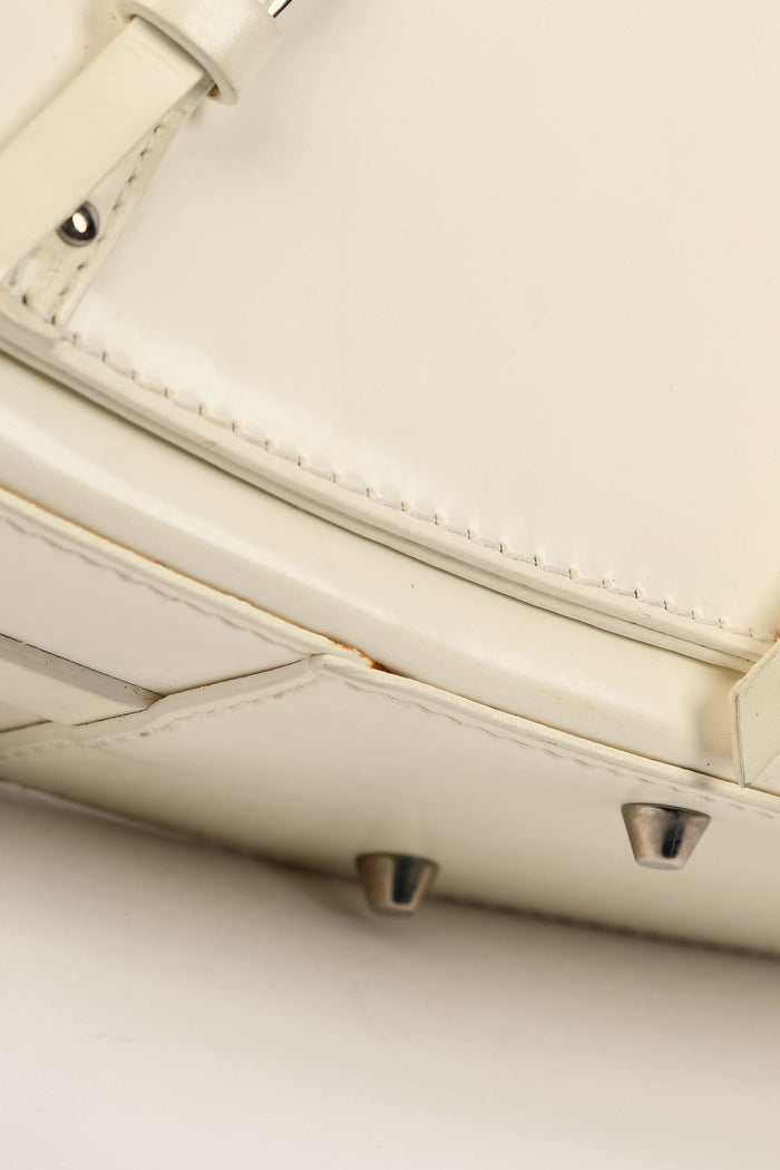 SUPER RARE 2000s Christian Dior Galliano White Bondage Shoulder Bag