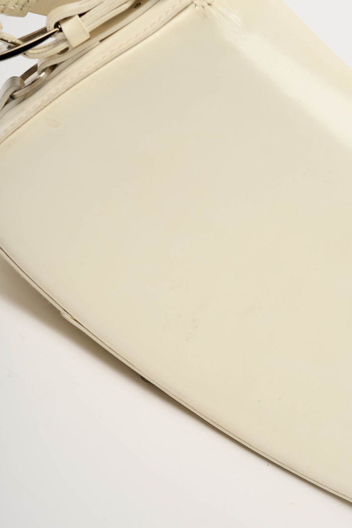 SUPER RARE 2000s Christian Dior Galliano White Bondage Shoulder Bag