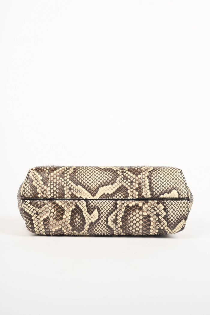 RARE 2020s Fendi First Snakeskin Clutch Bag