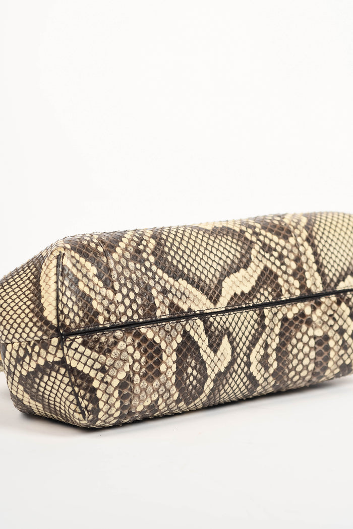 RARE 2020s Fendi First Snakeskin Clutch Bag