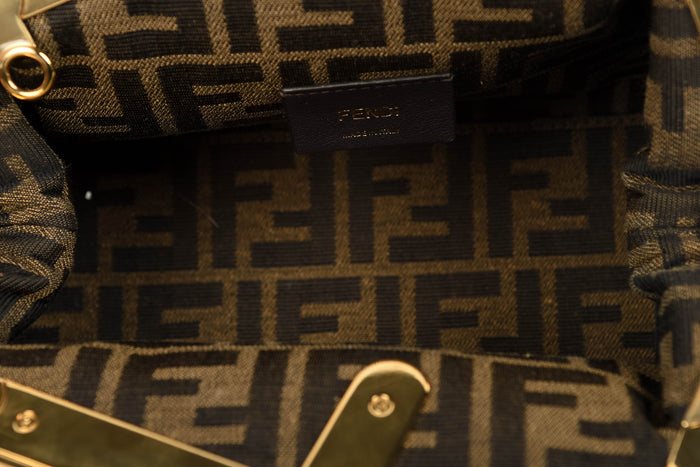 RARE 2020s Fendi First Snakeskin Clutch Bag