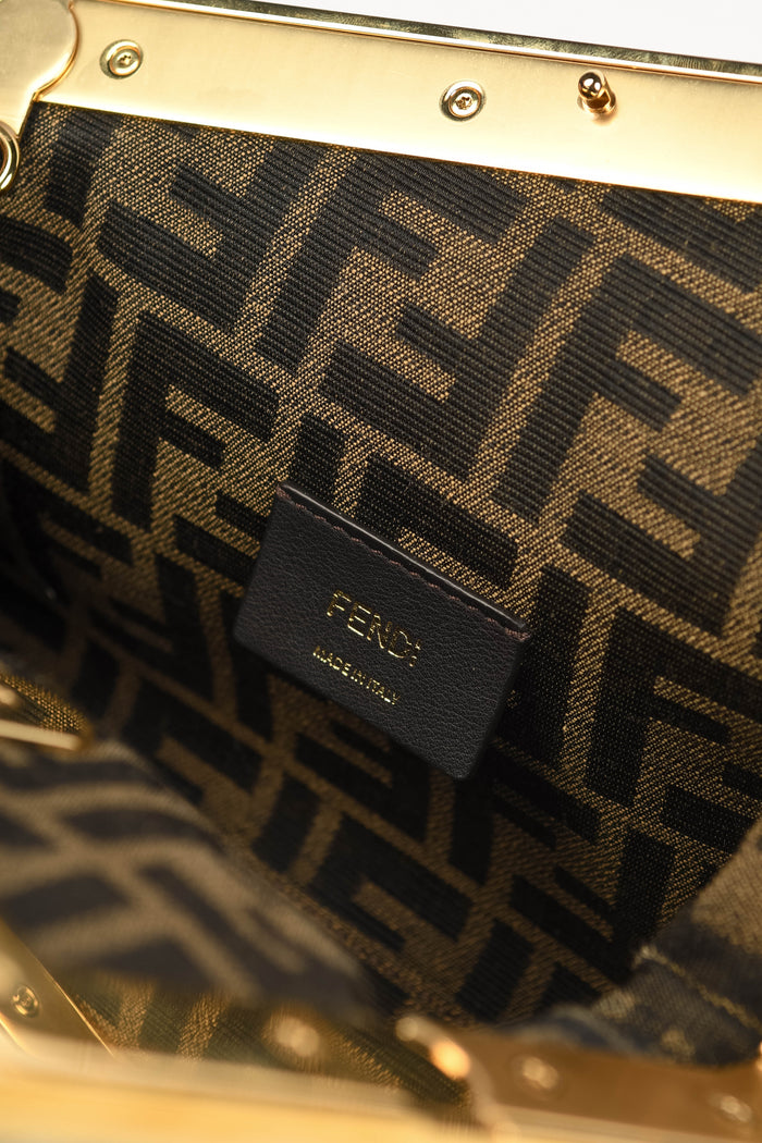RARE 2020s Fendi First Snakeskin Clutch Bag