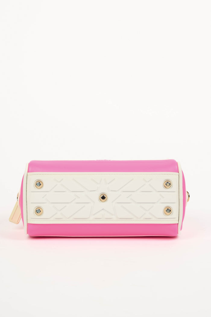 Christian Dior Pink Micro Dior Vibe Zip Bowling Bag