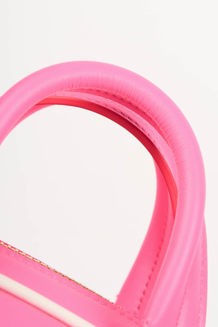 Christian Dior Pink Micro Dior Vibe Zip Bowling Bag