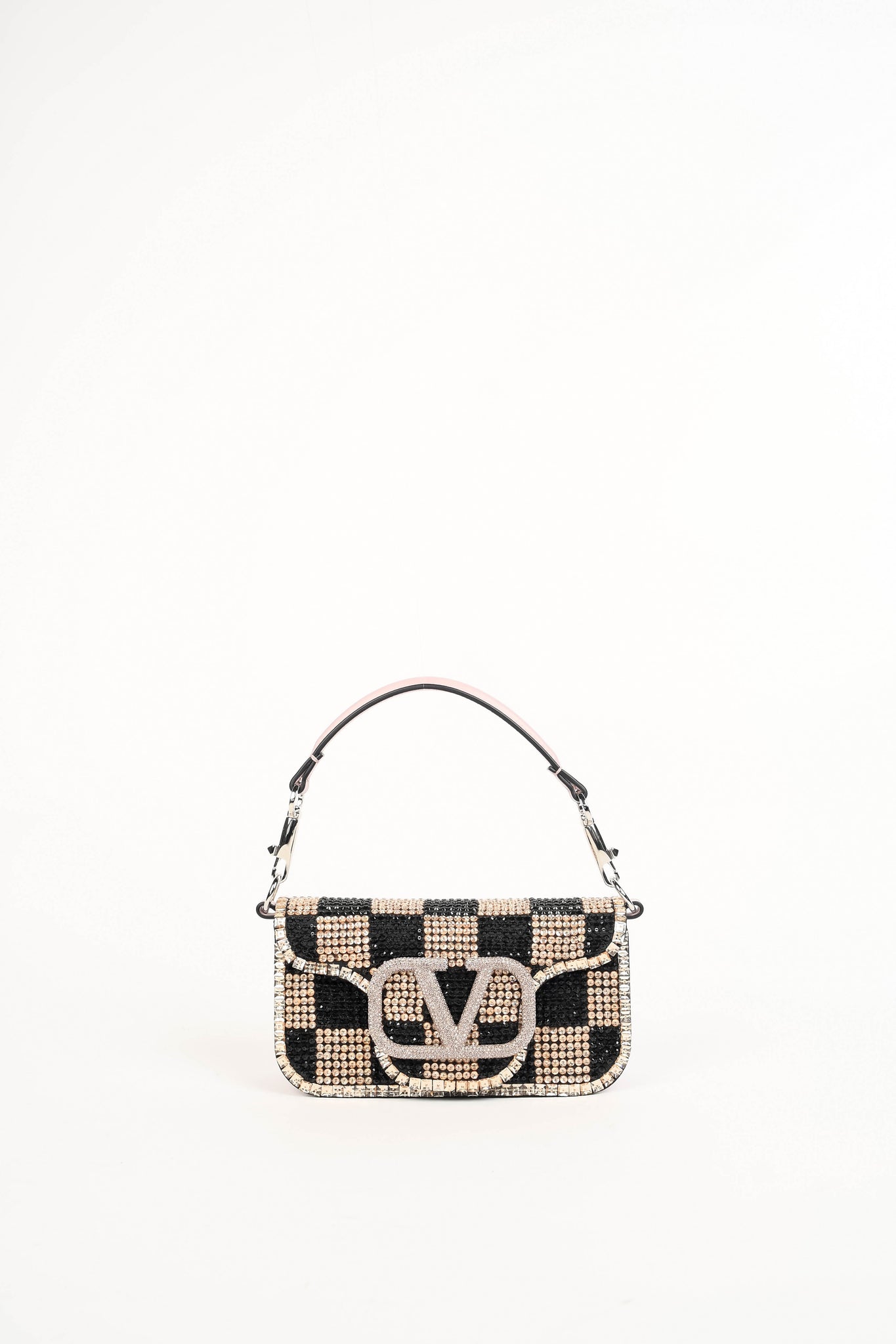 2020s Valentino Garavani Crystal Embellished Small Loco Top Handle