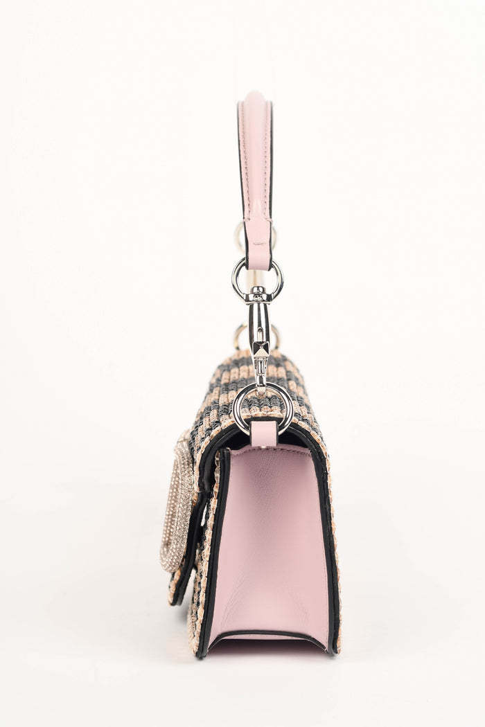 2020s Valentino Garavani Crystal Embellished Small Loco Top Handle Bag