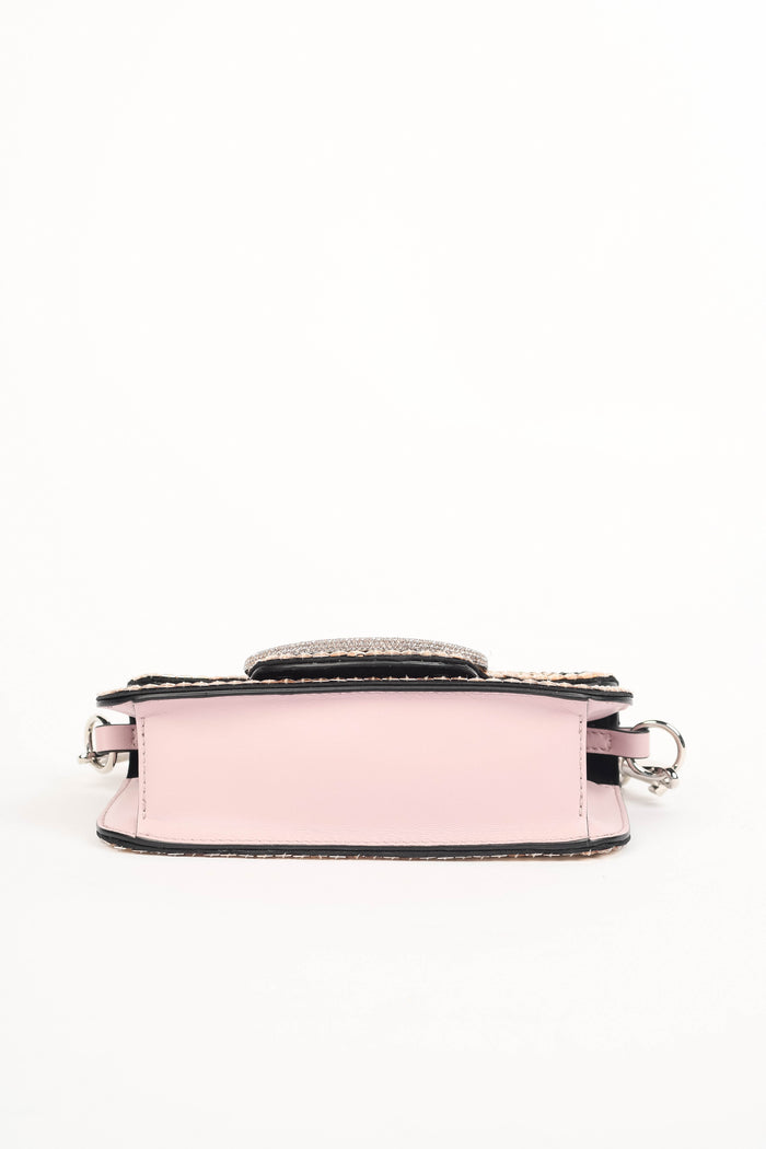 2020s Valentino Garavani Crystal Embellished Small Loco Top Handle Bag