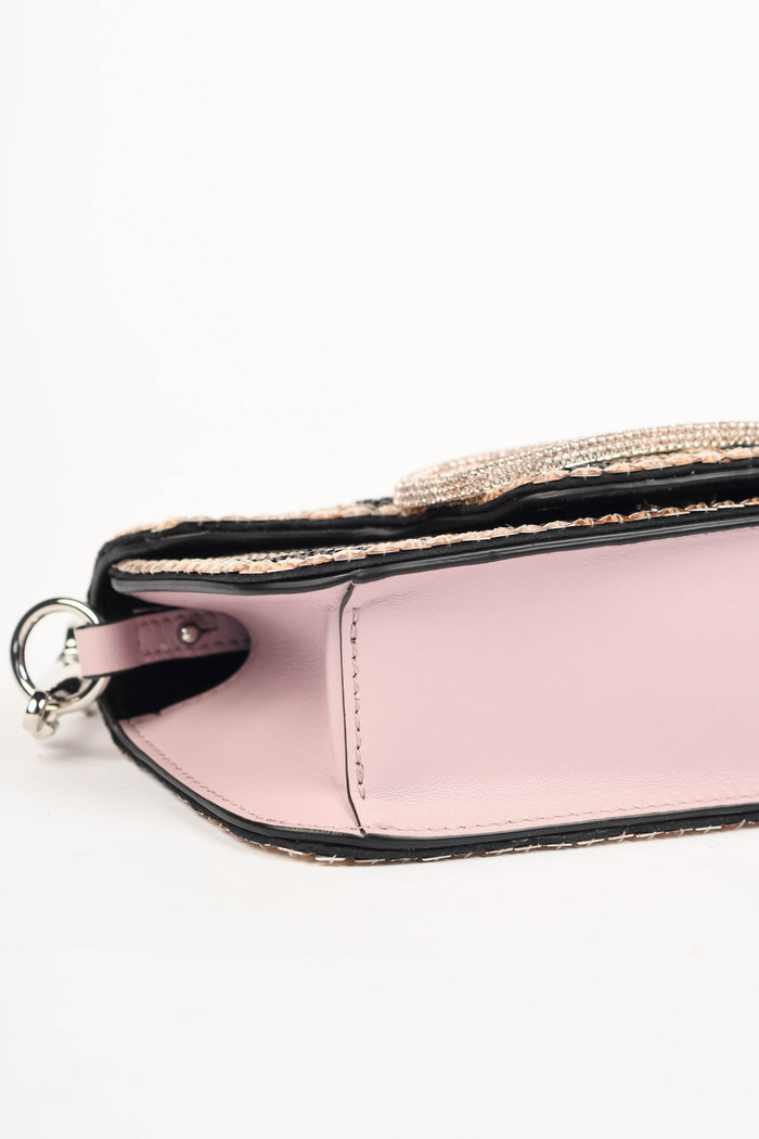 2020s Valentino Garavani Crystal Embellished Small Loco Top Handle Bag