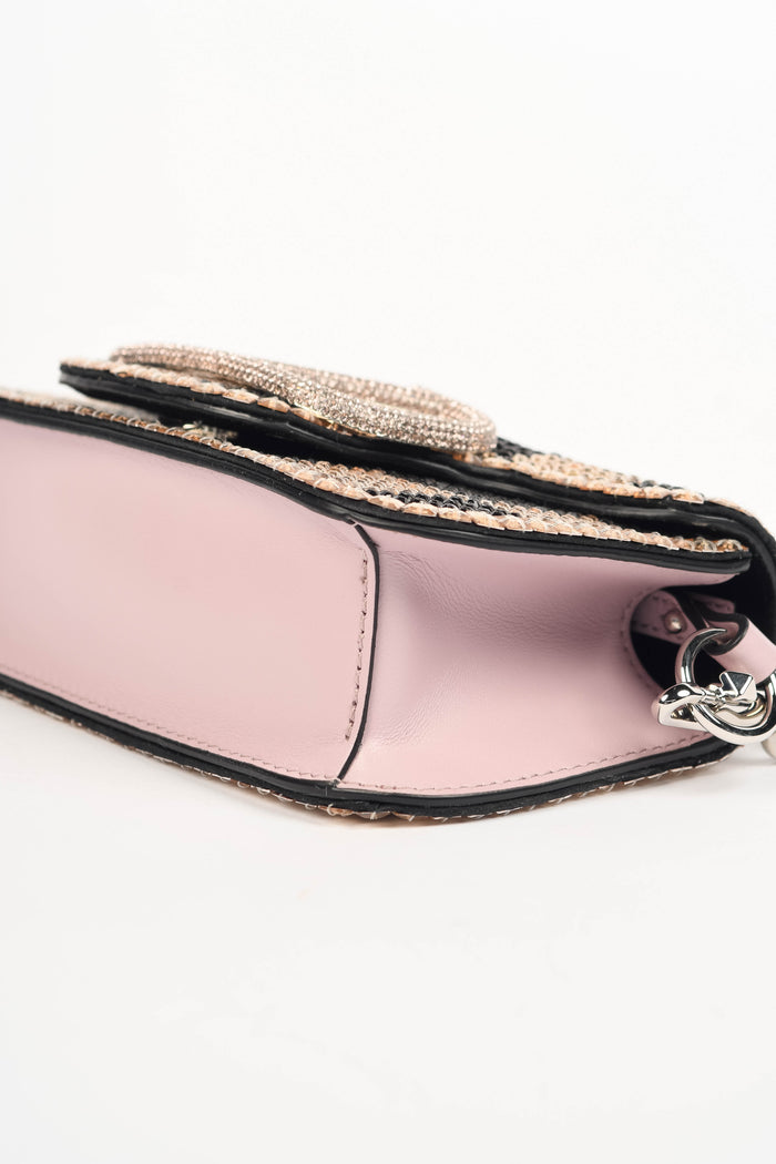 2020s Valentino Garavani Crystal Embellished Small Loco Top Handle Bag