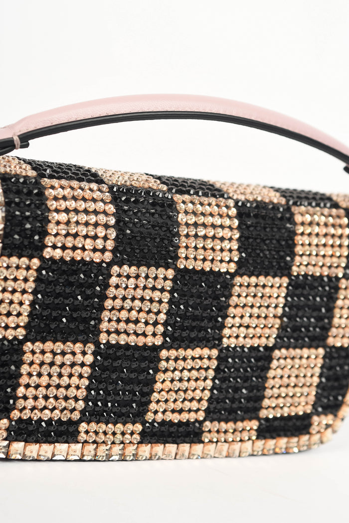 2020s Valentino Garavani Crystal Embellished Small Loco Top Handle Bag