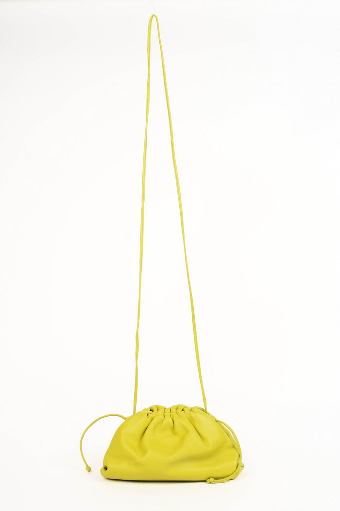 Bottega Veneta Lime Green Mini Pouch Crossbody Bag
