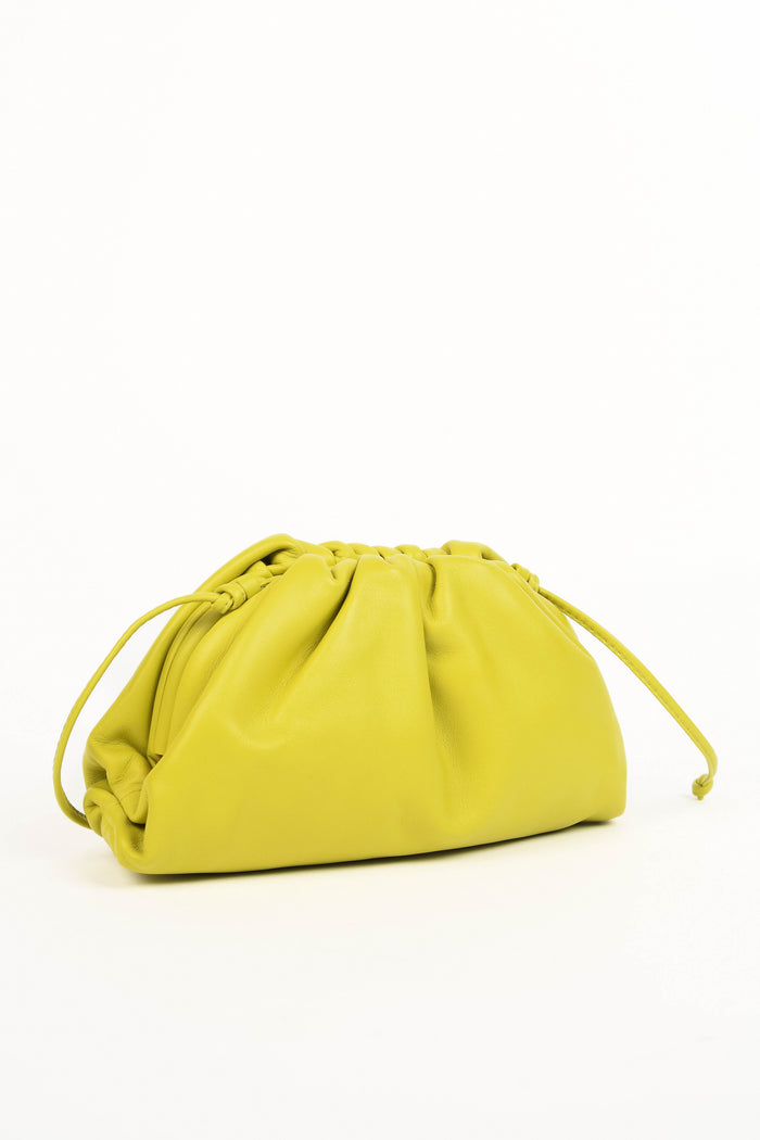 Bottega Veneta Lime Green Mini Pouch Crossbody Bag