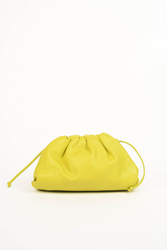 Bottega Veneta Lime Green Mini Pouch Crossbody Bag