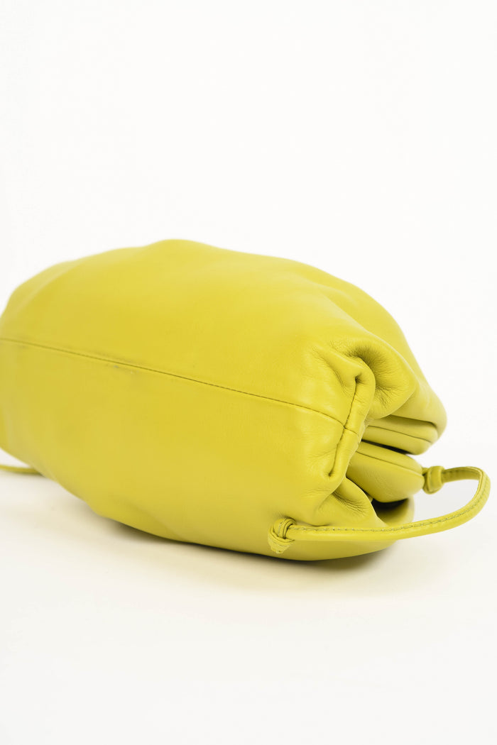 Bottega Veneta Lime Green Mini Pouch Crossbody Bag