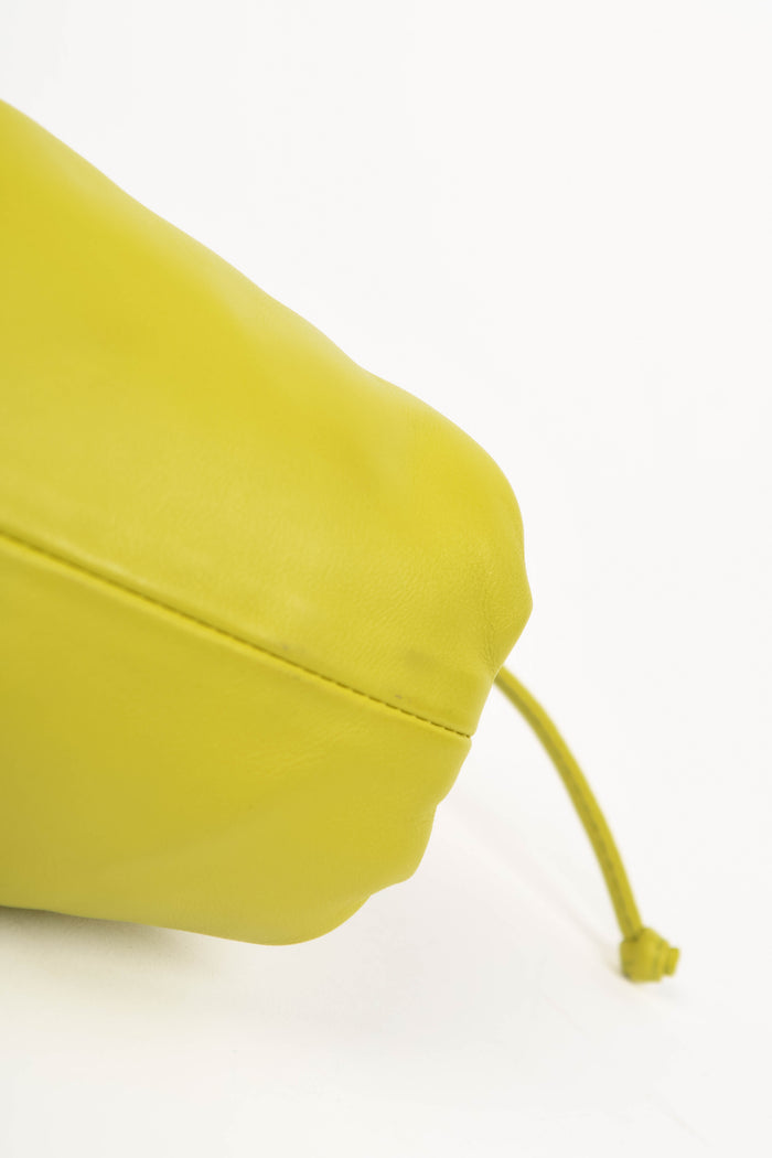 Bottega Veneta Lime Green Mini Pouch Crossbody Bag