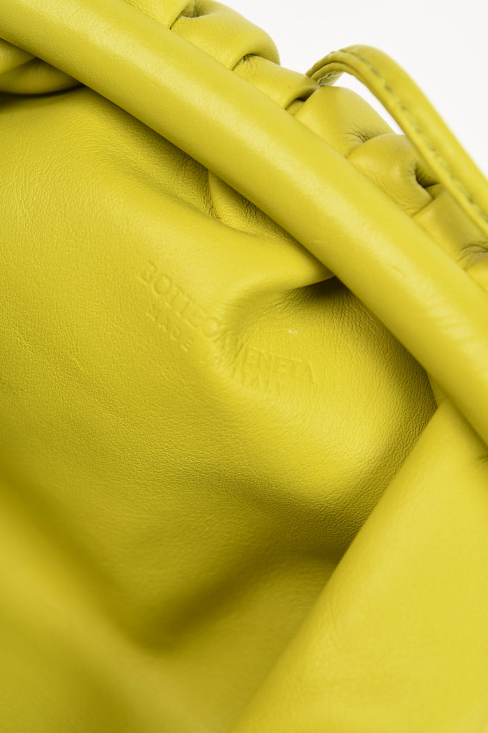 Bottega Veneta Lime Green Mini Pouch Crossbody Bag