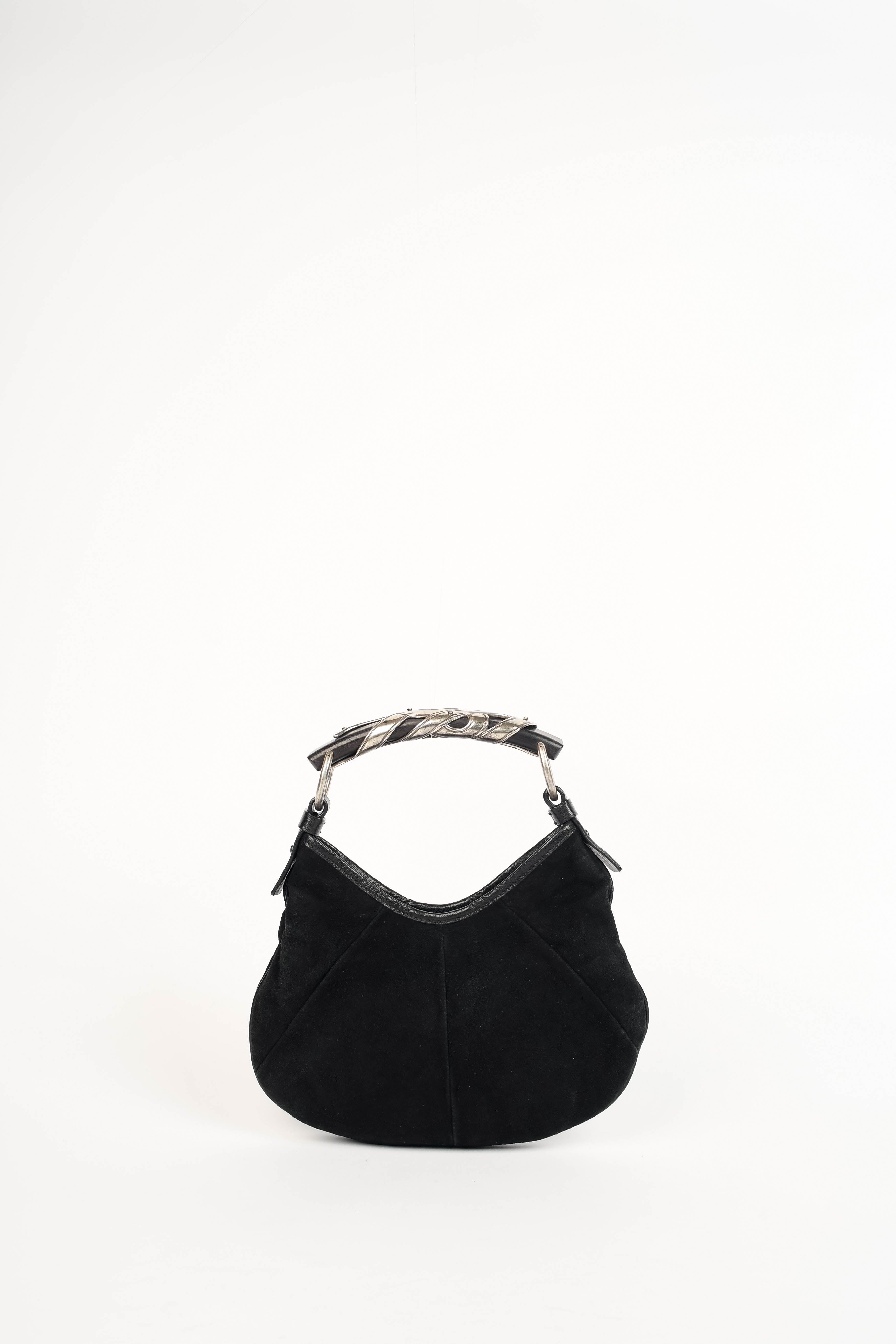 RARE Vintage Yves Saint Laurent Black Suede Mini Mombasa Top