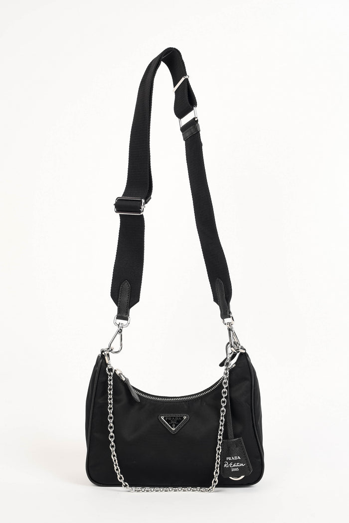 Prada Black Re-Edition 2005 Re-Nylon Shoulder bag