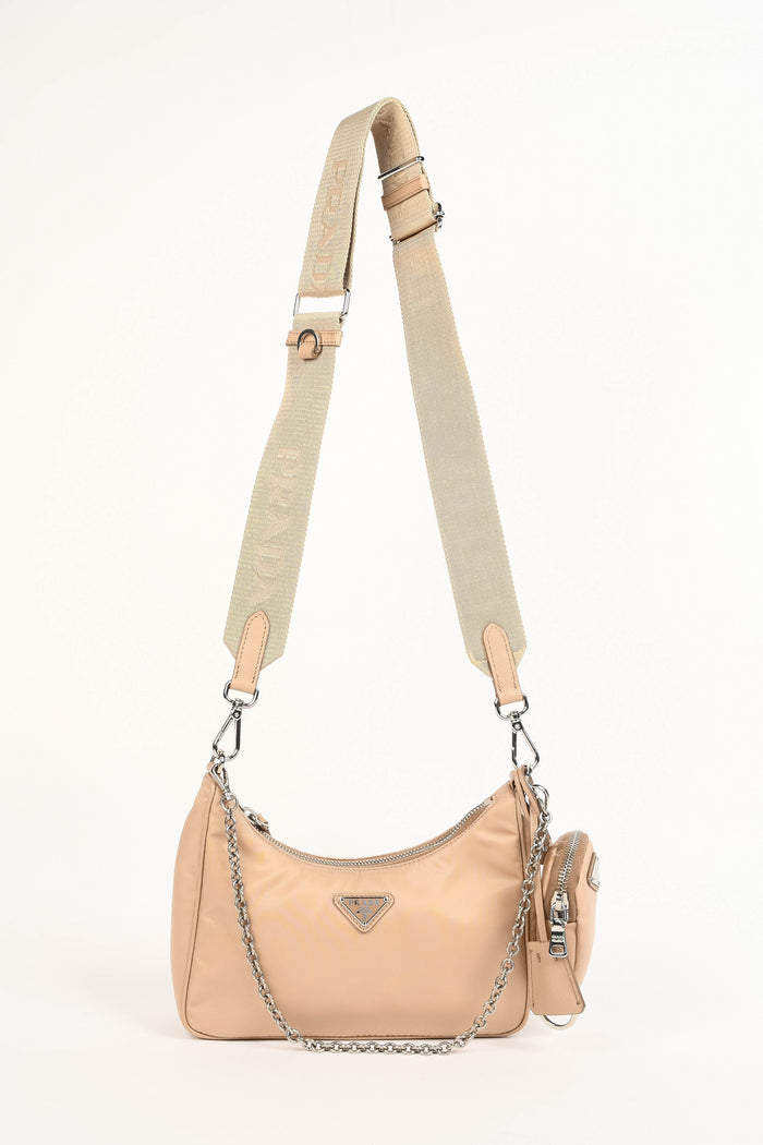 Prada Beige Re-Edition 2005 Re-Nylon Shoulder bag
