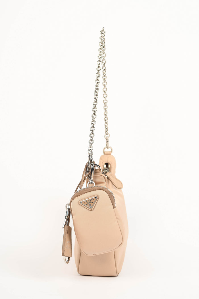 Prada Beige Re-Edition 2005 Re-Nylon Shoulder bag