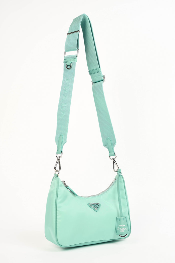 Prada Jade Green Re-Edition 2005 Re-Nylon Shoulder bag