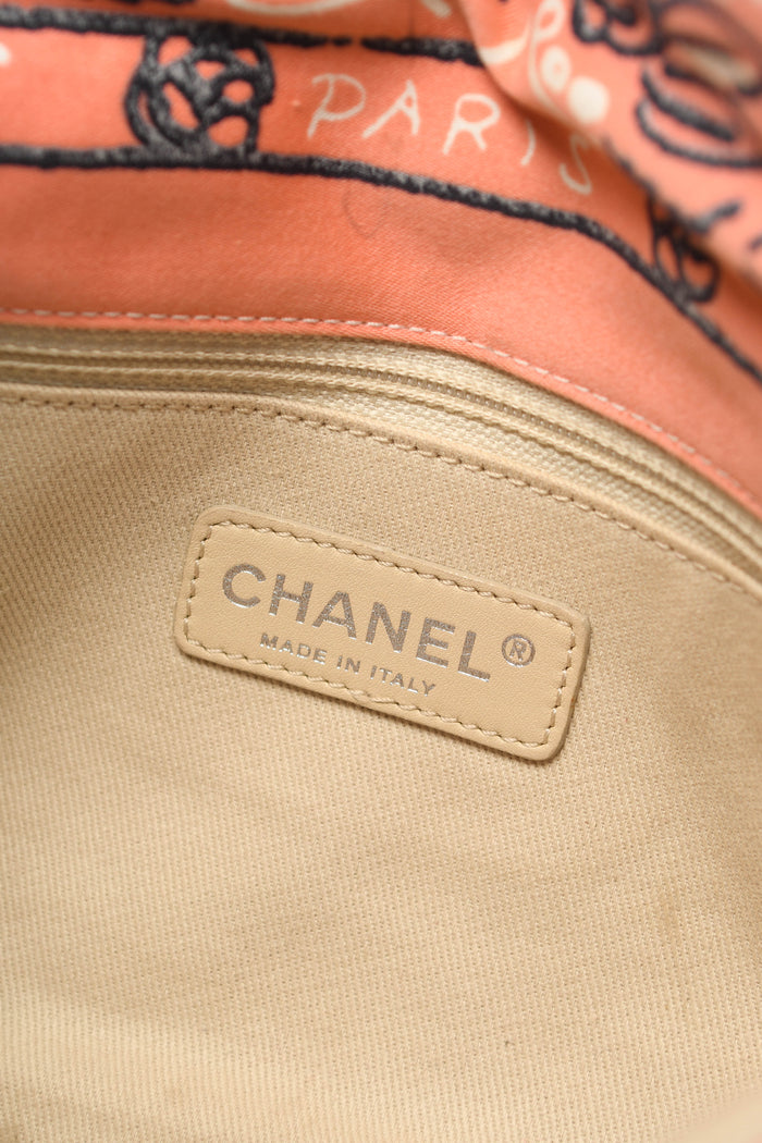 2000s Chanel Pink Bandana Print Single Flap Shoulder Bag