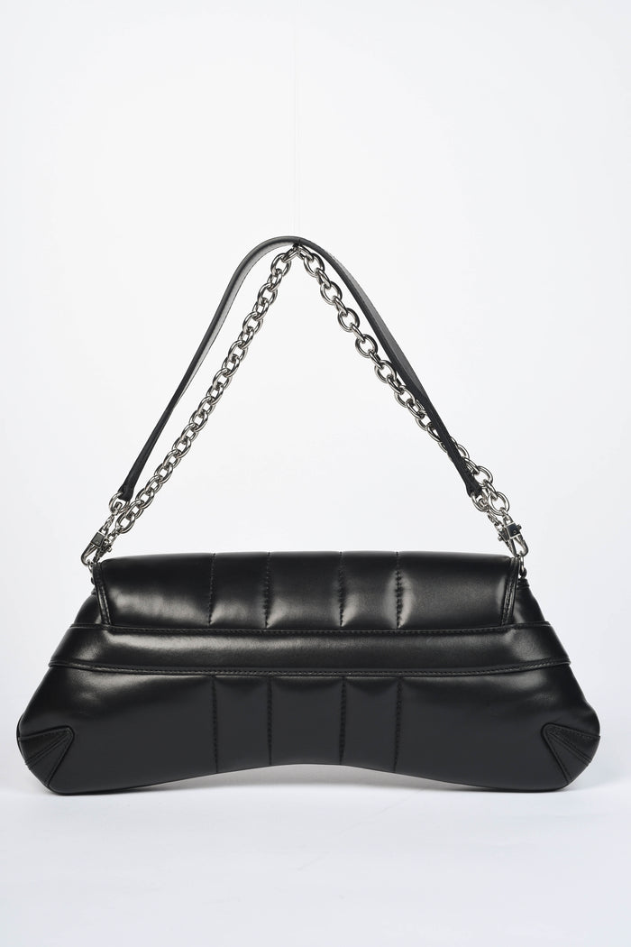 2020s Gucci Black Quilted Leather Horsebit Shoulder Bag