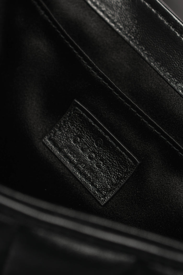 2020s Gucci Black Quilted Leather Horsebit Shoulder Bag