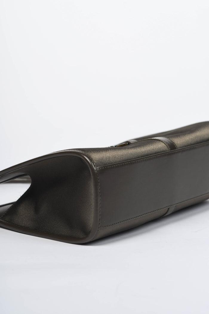 2000s Gucci Khaki Silk Jackie Shoulder Bag