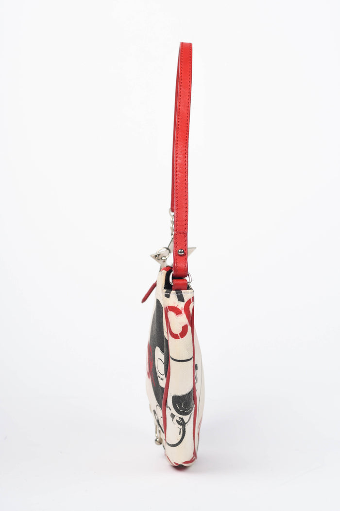 RARE 2000s Christian Dior Hardcore Piercing Saddle Bag