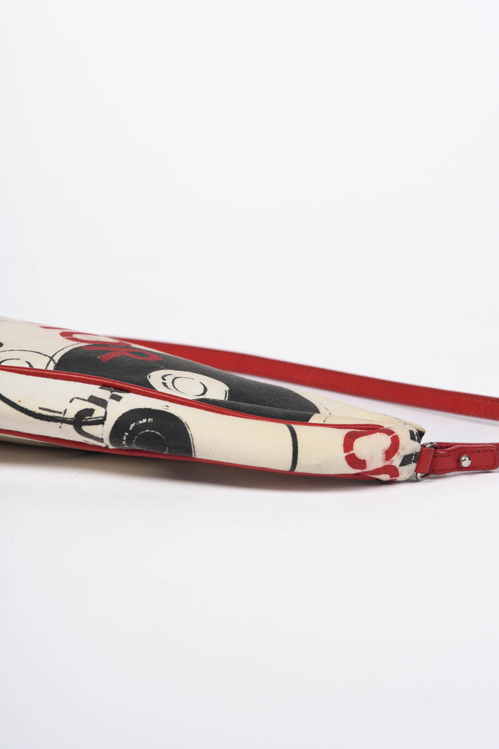 RARE 2000s Christian Dior Hardcore Piercing Saddle Bag