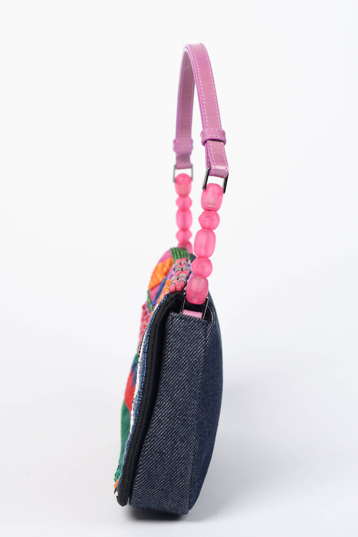 Limited Edition 2000s Christian Dior Malice Multicoloured Beaded Shoulder Bag