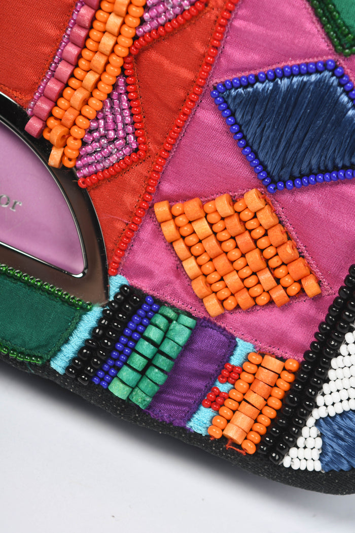 Limited Edition 2000s Christian Dior Malice Multicoloured Beaded Shoulder Bag