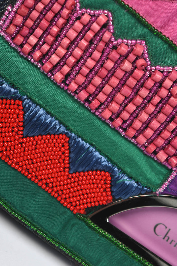 Limited Edition 2000s Christian Dior Malice Multicoloured Beaded Shoulder Bag