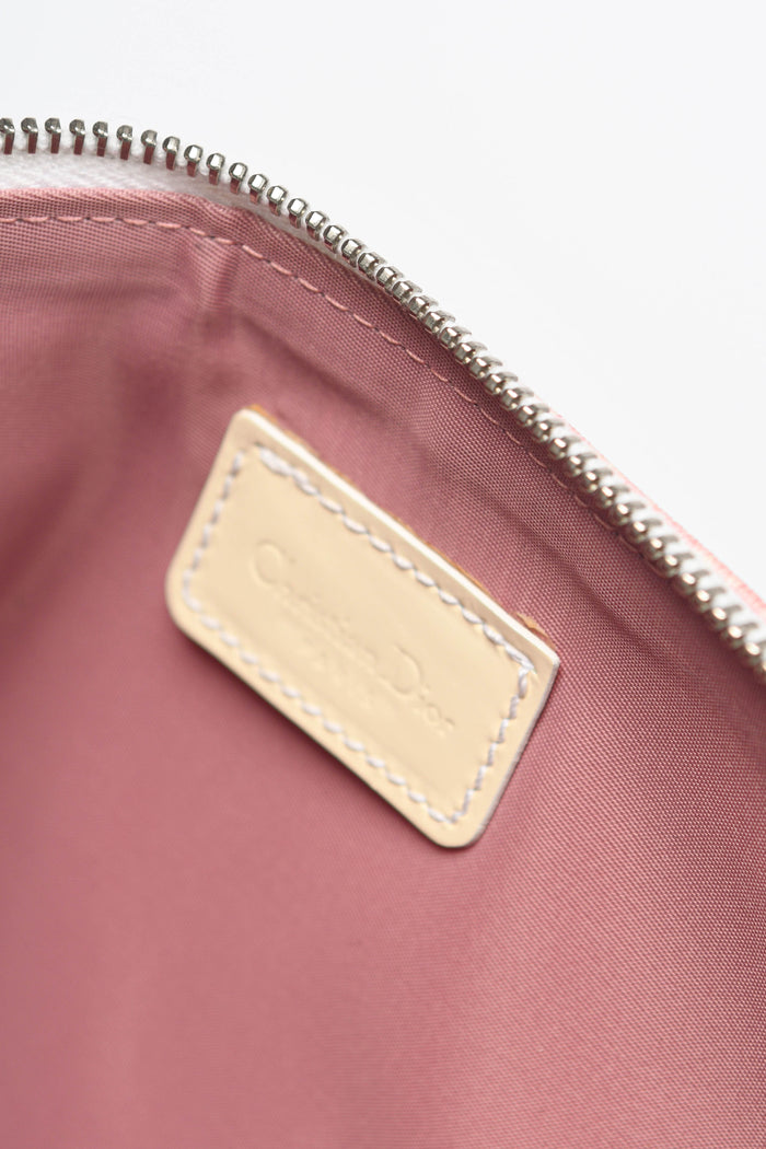 2000s Christian Dior Monogram Pink Trotter Saddle Bag
