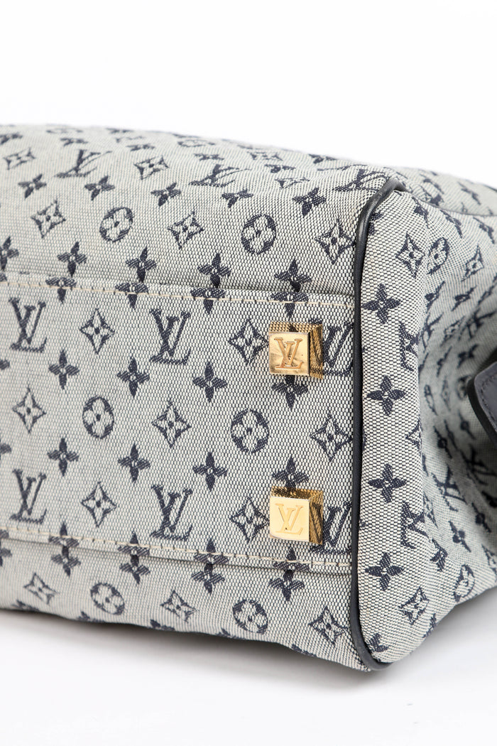 Vintage Louis Vuitton Navy Mini Monogram Josephine PM Tote Bag