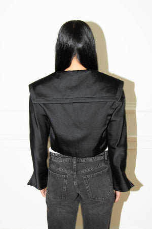 Christian Dior Black Cropped Blazer