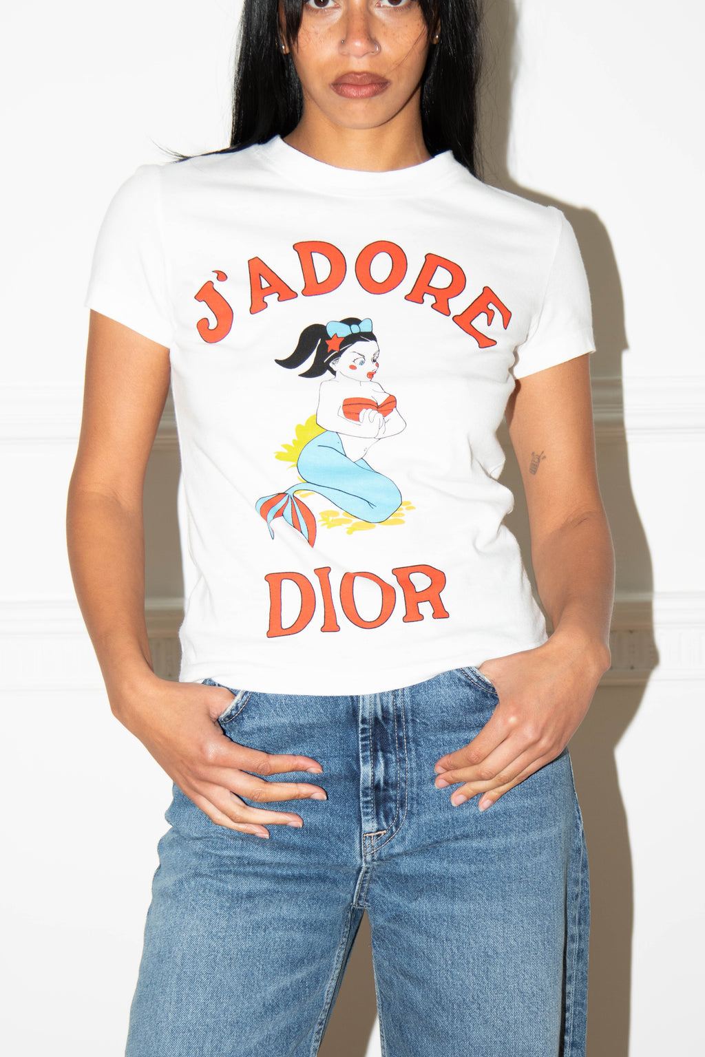 2000s Christian Dior "J'adore Dior" Mermaid T-Shirt