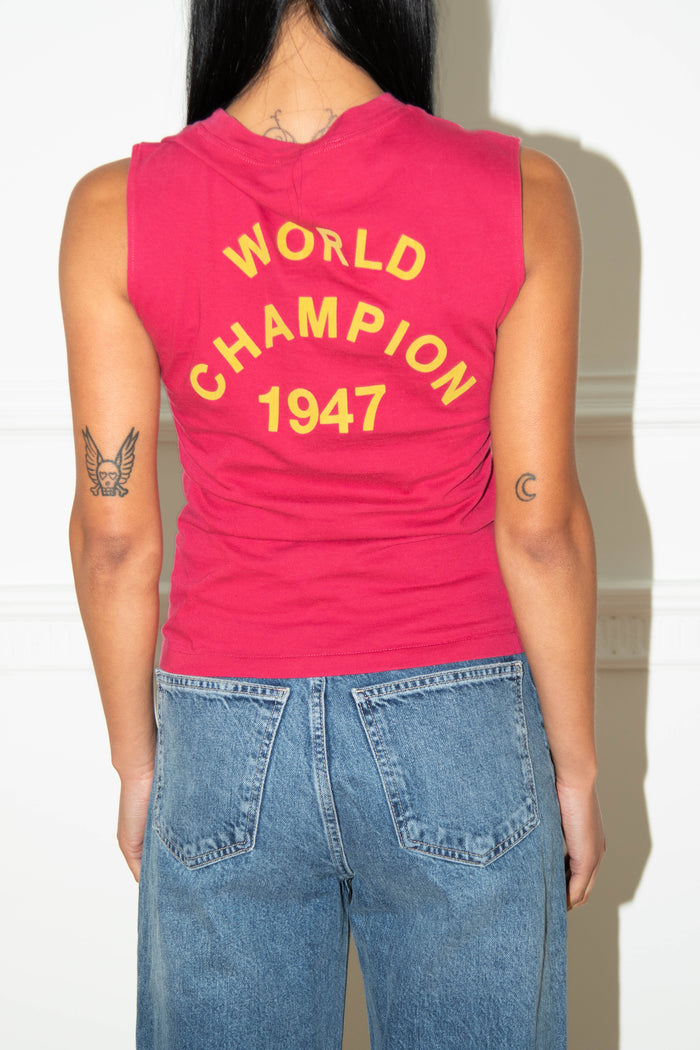 2000s Christian Dior Hot Pink "J'adore Dior" Tank Top