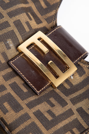 Vintage Fendi Zucca Monogram Small Bucket Bag