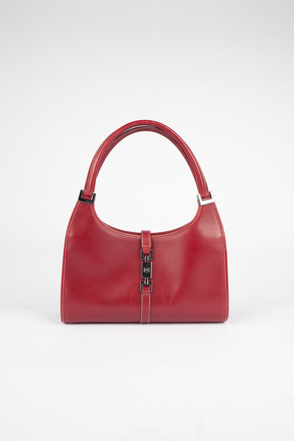 Vintage Gucci Red Leather Small Jackie Bag