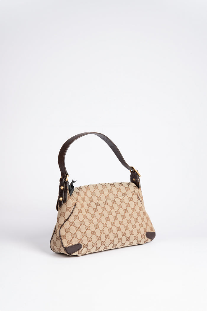 Vintage Gucci Classic GG Monogram Horsebit Shoulder Bag