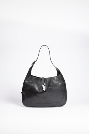 Vintage Gucci Black Calf Leather Jackie Bag