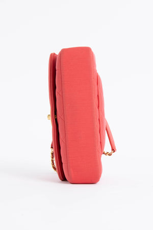 2010s Chanel Coral Diana Shoulder Bag GHW