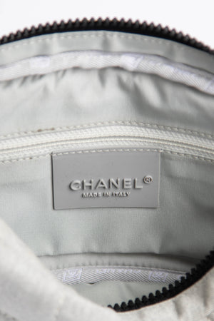 2000s Chanel Grey Jersey Sporty Flap Bag