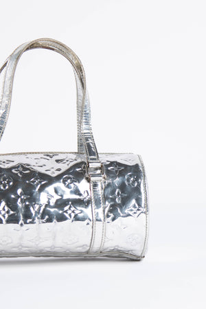 Louis Vuitton Silver Miroir Papillon Barrel Bag