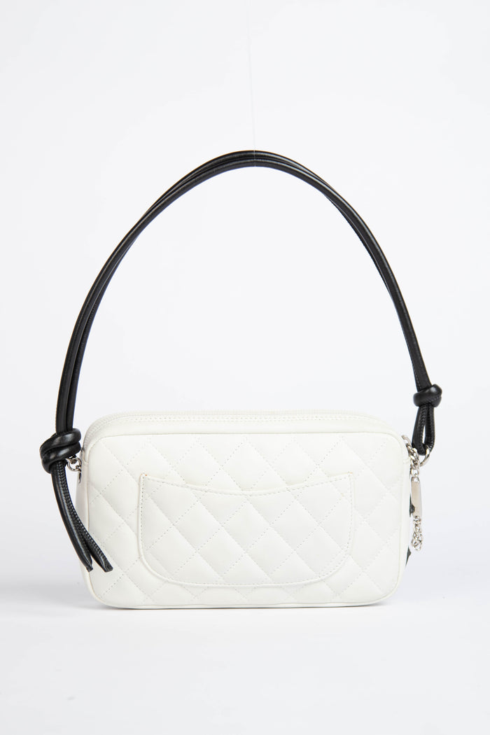 2000s Chanel Rue Cambon White Shoulder Bag