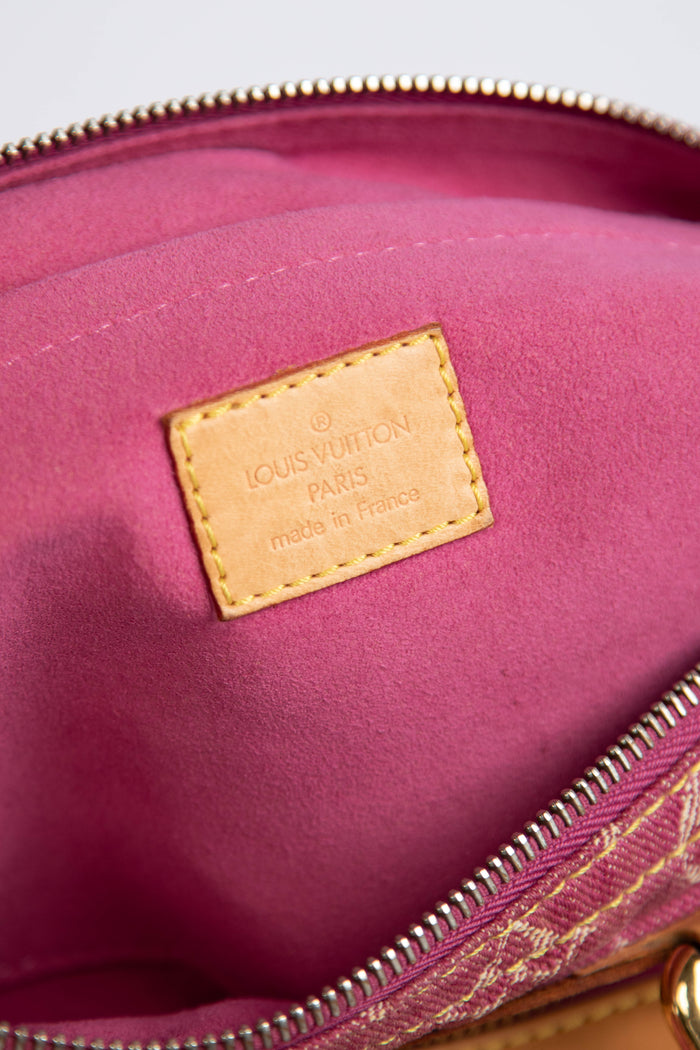 Vintage Louis Vuitton Pink Denim Neo Speedy Bag
