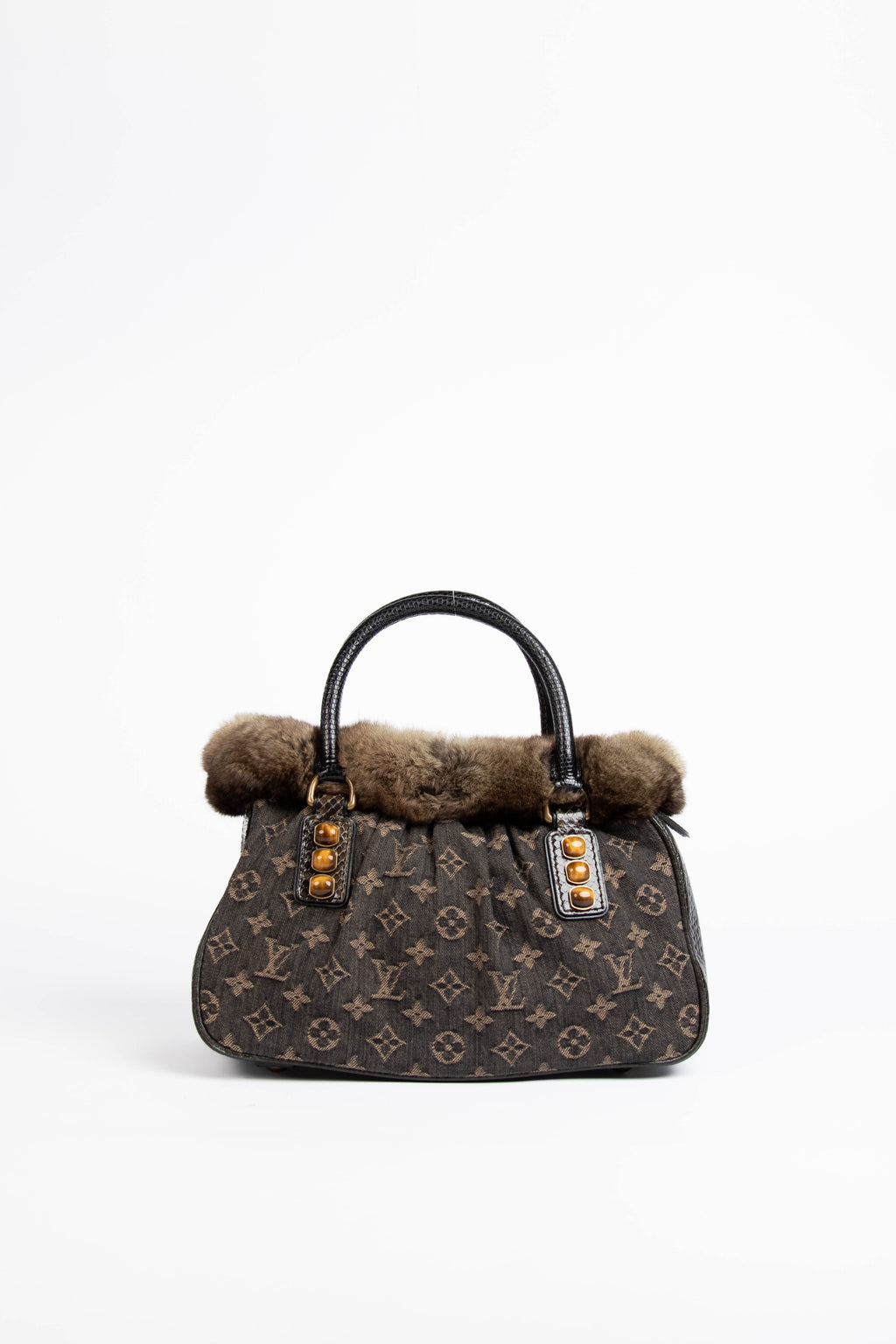 2005 Louis Vuitton Denim Monogram Trapeze PM